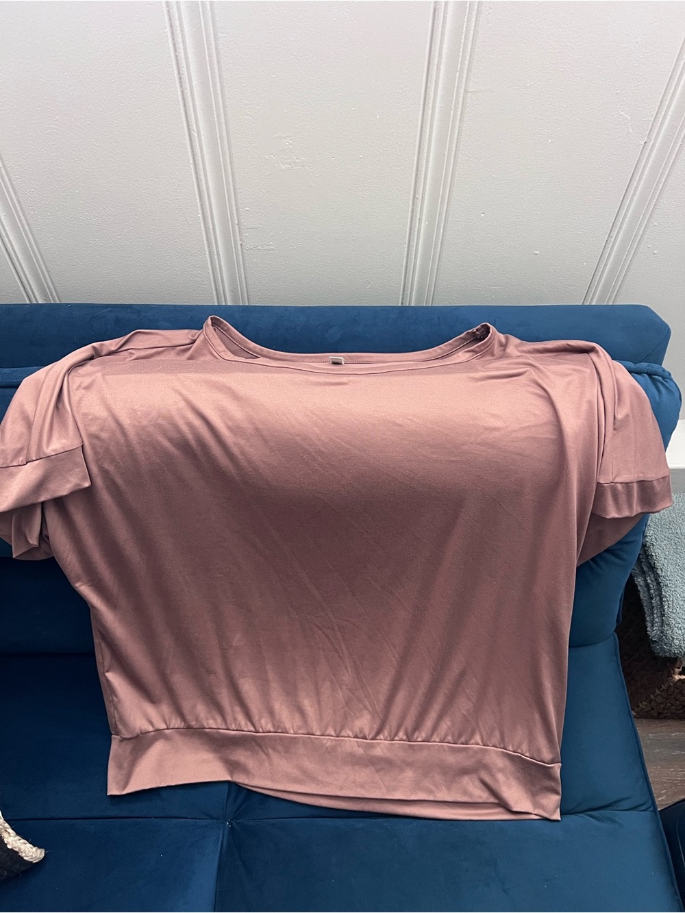 Plus Size Scoop Neck Top in Mocha - Picture 2 of 2